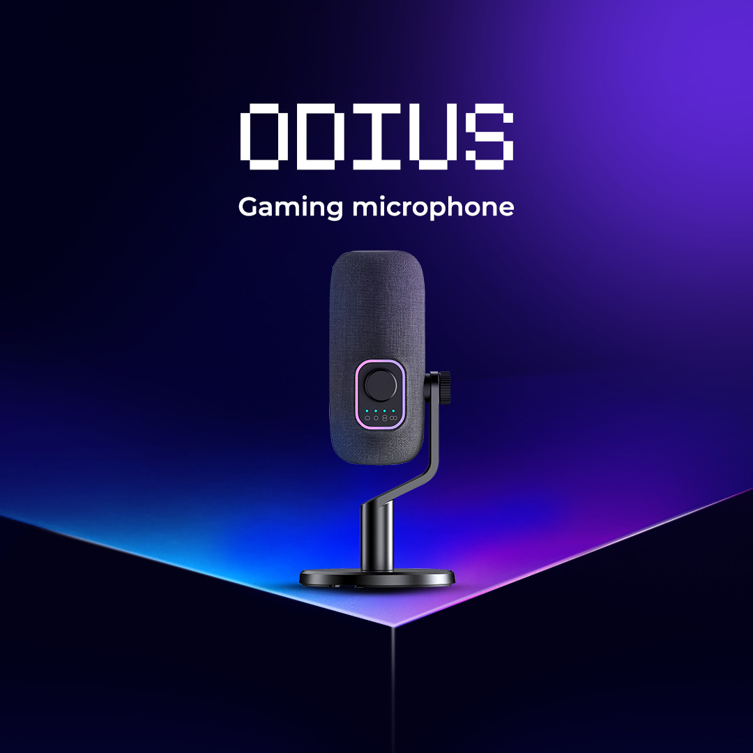 Игровой микрофон Proove Gaming Odius USB-C с 4 режимами направленности и сенсорным Mute
